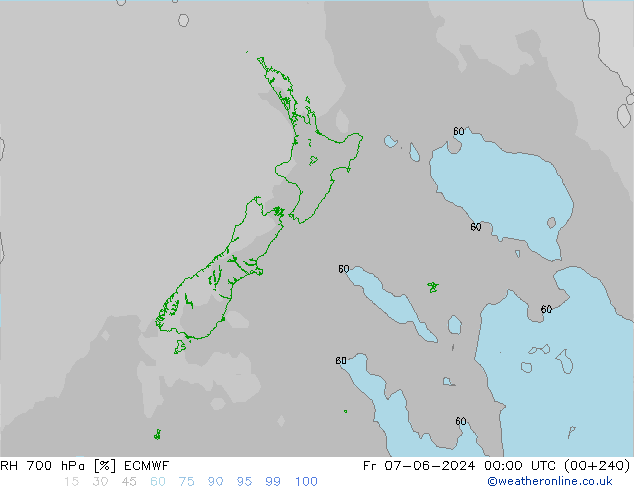 RH 700 hPa ECMWF Fr 07.06.2024 00 UTC