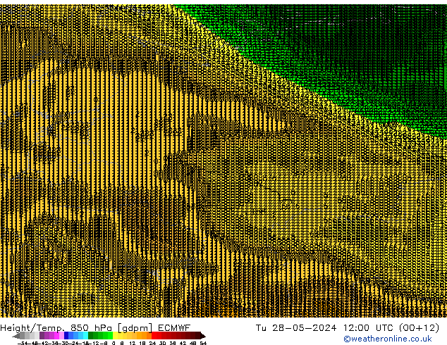 Height/Temp. 850 hPa ECMWF  28.05.2024 12 UTC