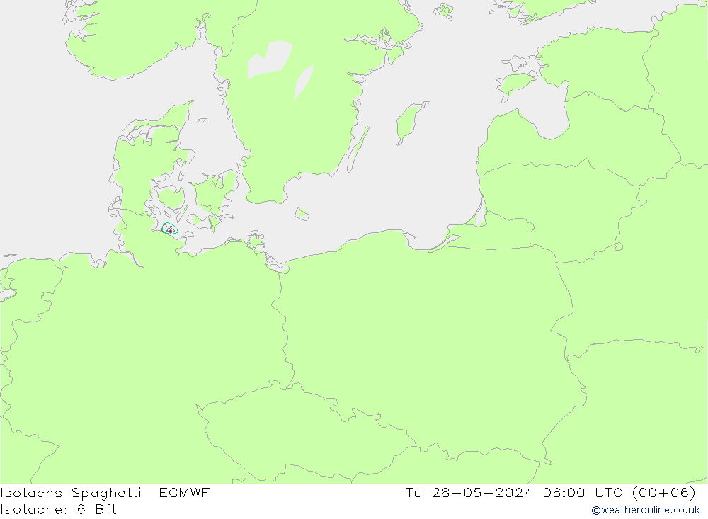 Isotachs Spaghetti ECMWF вт 28.05.2024 06 UTC