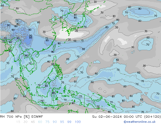 RV 700 hPa ECMWF zo 02.06.2024 00 UTC