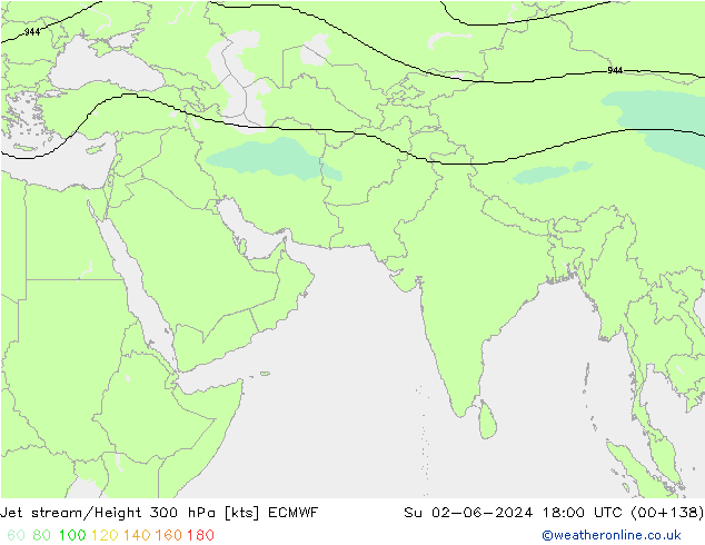 Prąd strumieniowy ECMWF nie. 02.06.2024 18 UTC