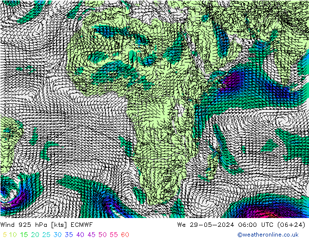  925 hPa ECMWF  29.05.2024 06 UTC