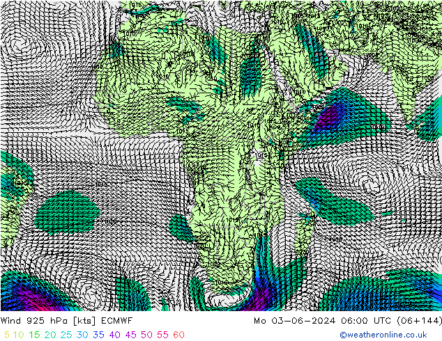 Wind 925 hPa ECMWF Po 03.06.2024 06 UTC