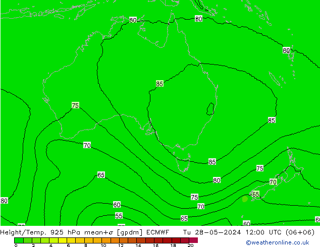 Height/Temp. 925 гПа ECMWF вт 28.05.2024 12 UTC