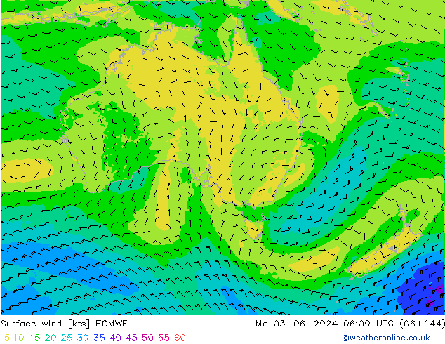 Vento 10 m ECMWF Seg 03.06.2024 06 UTC