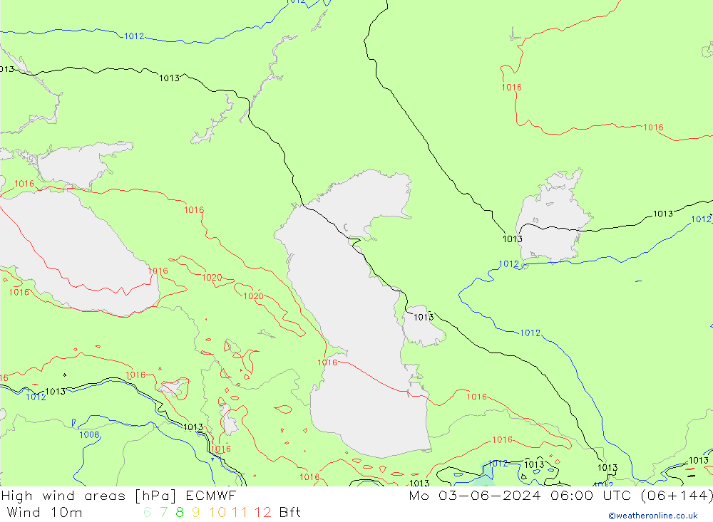 High wind areas ECMWF  03.06.2024 06 UTC