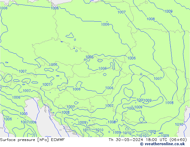 pression de l'air ECMWF jeu 30.05.2024 18 UTC