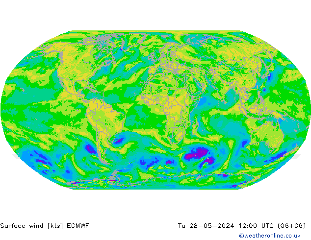 Surface wind ECMWF Tu 28.05.2024 12 UTC