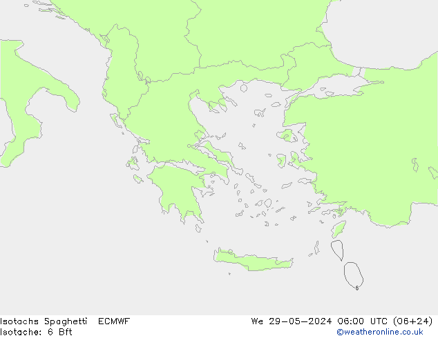 Isotachen Spaghetti ECMWF wo 29.05.2024 06 UTC