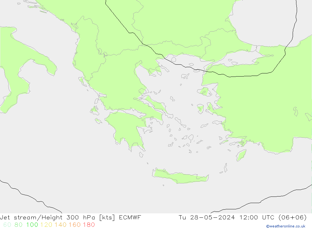 Prąd strumieniowy ECMWF wto. 28.05.2024 12 UTC