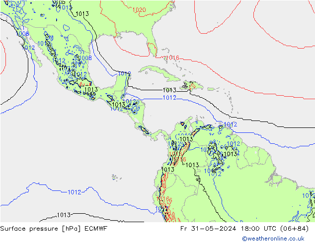 Yer basıncı ECMWF Cu 31.05.2024 18 UTC