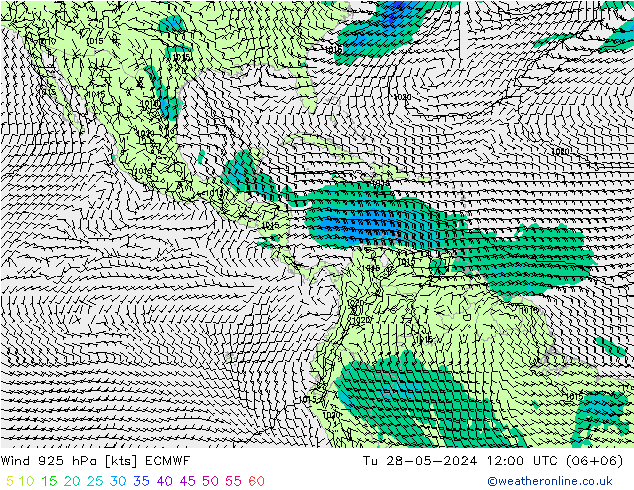 Wind 925 hPa ECMWF Tu 28.05.2024 12 UTC