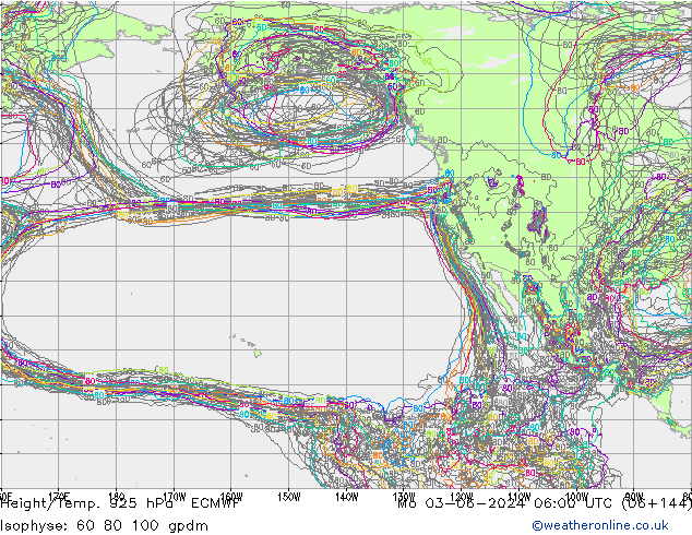 Height/Temp. 925 hPa ECMWF Mo 03.06.2024 06 UTC