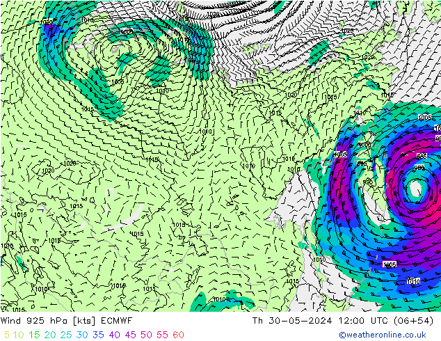  925 hPa ECMWF  30.05.2024 12 UTC