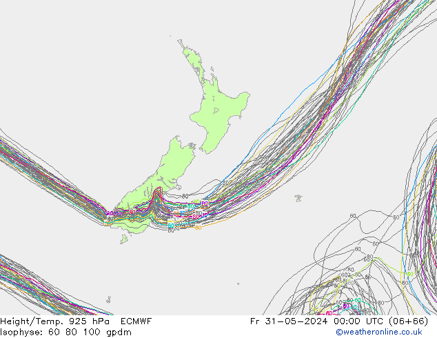 Height/Temp. 925 hPa ECMWF pt. 31.05.2024 00 UTC