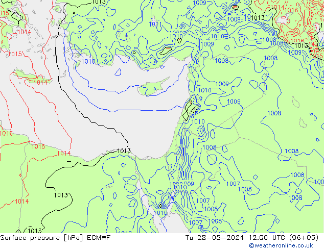 Yer basıncı ECMWF Sa 28.05.2024 12 UTC