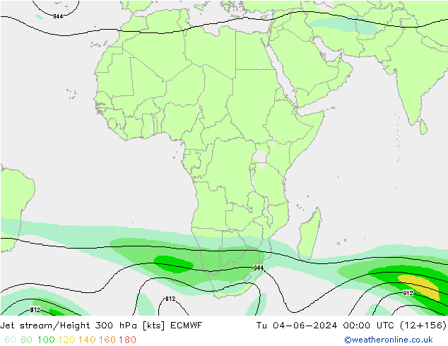 джет ECMWF вт 04.06.2024 00 UTC