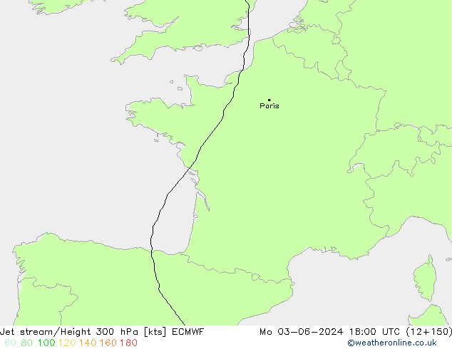 Straalstroom ECMWF ma 03.06.2024 18 UTC