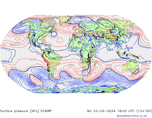 pression de l'air ECMWF lun 03.06.2024 18 UTC