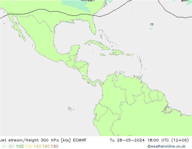 Straalstroom ECMWF di 28.05.2024 18 UTC