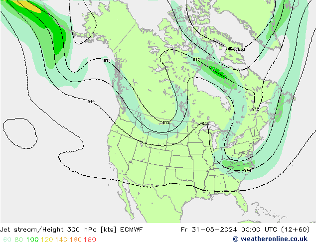 Polarjet ECMWF Fr 31.05.2024 00 UTC