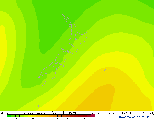 RV 700 hPa Spread ECMWF ma 03.06.2024 18 UTC