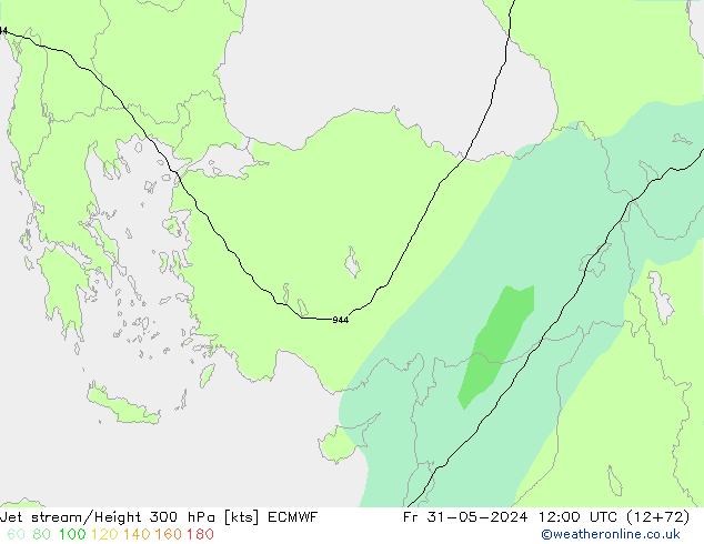 Courant-jet ECMWF ven 31.05.2024 12 UTC