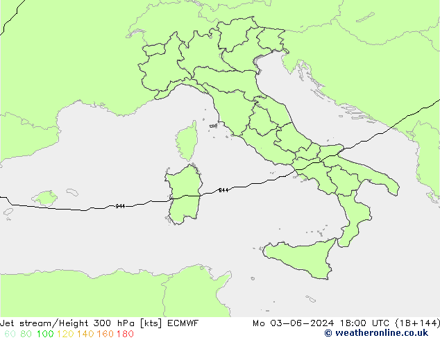 Jet Akımları ECMWF Pzt 03.06.2024 18 UTC