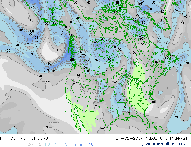 700 hPa Nispi Nem ECMWF Cu 31.05.2024 18 UTC