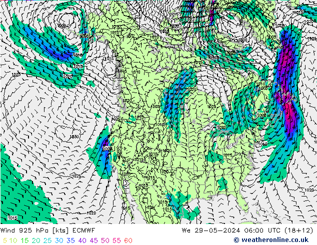  925 hPa ECMWF  29.05.2024 06 UTC