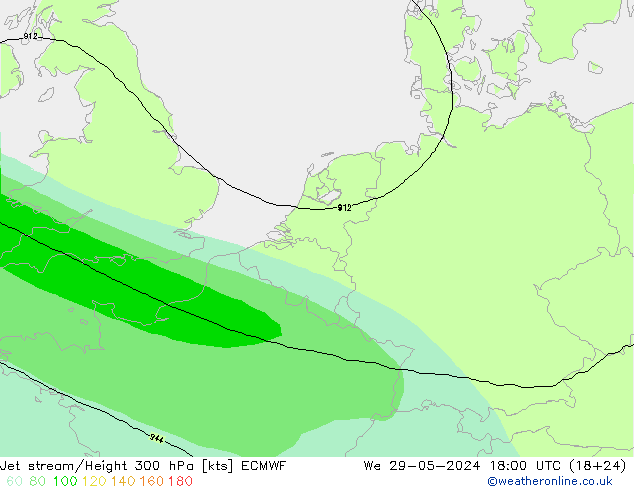 Polarjet ECMWF Mi 29.05.2024 18 UTC