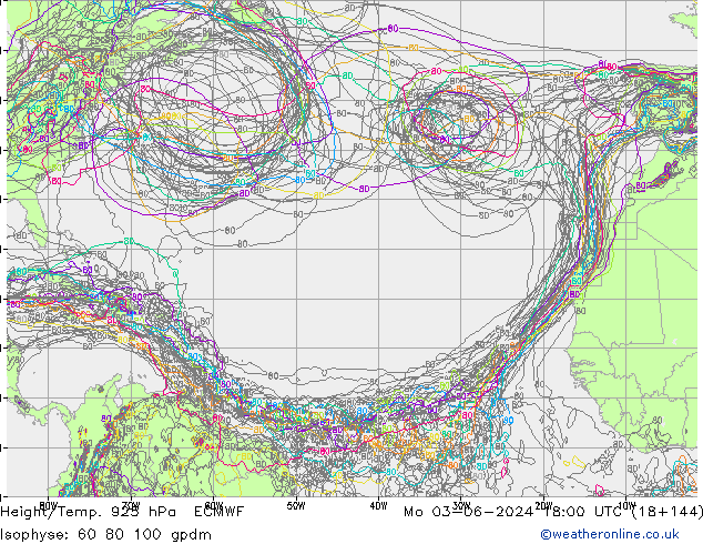 Height/Temp. 925 hPa ECMWF Po 03.06.2024 18 UTC