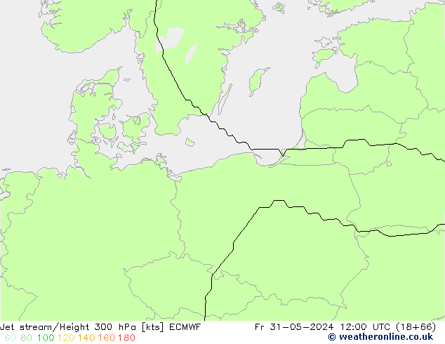 джет ECMWF пт 31.05.2024 12 UTC