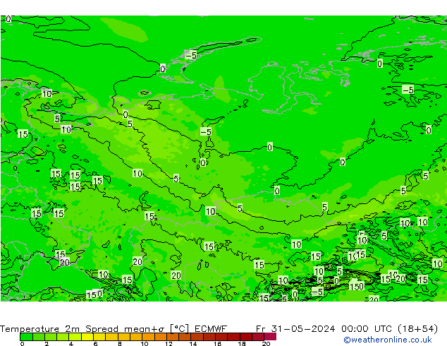     Spread ECMWF  31.05.2024 00 UTC