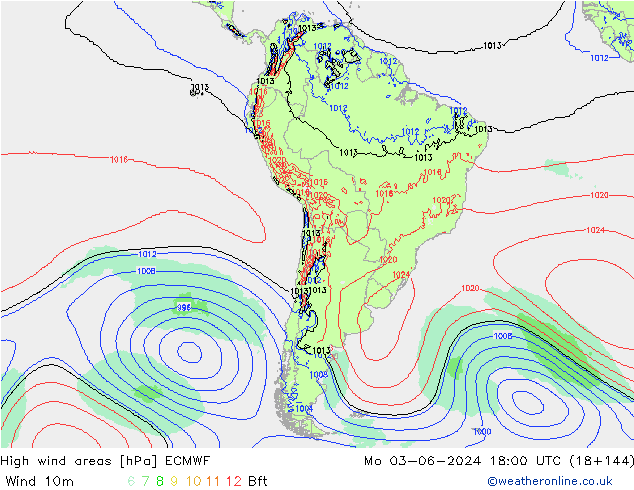 High wind areas ECMWF Seg 03.06.2024 18 UTC