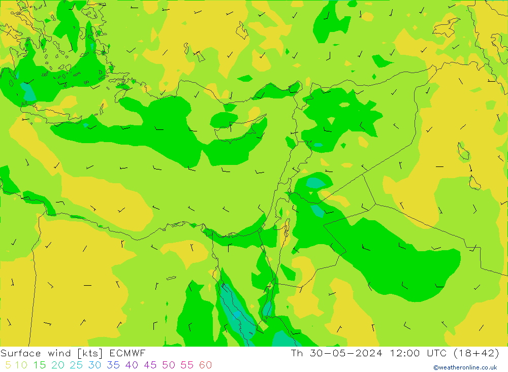  10 m ECMWF  30.05.2024 12 UTC