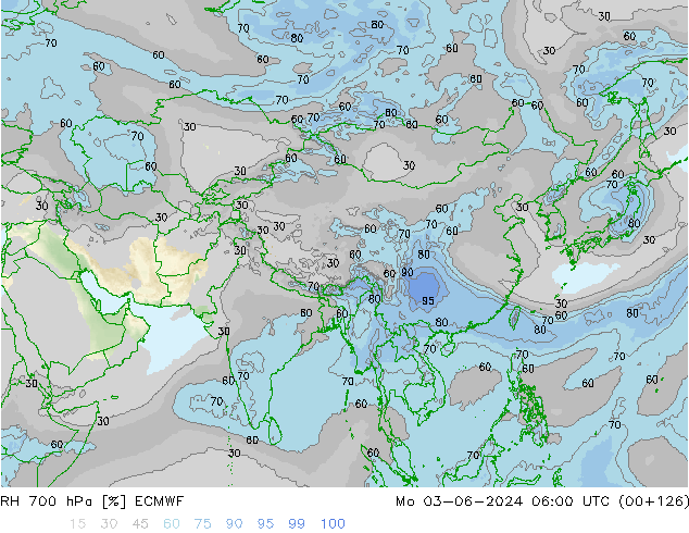 RH 700 hPa ECMWF  03.06.2024 06 UTC