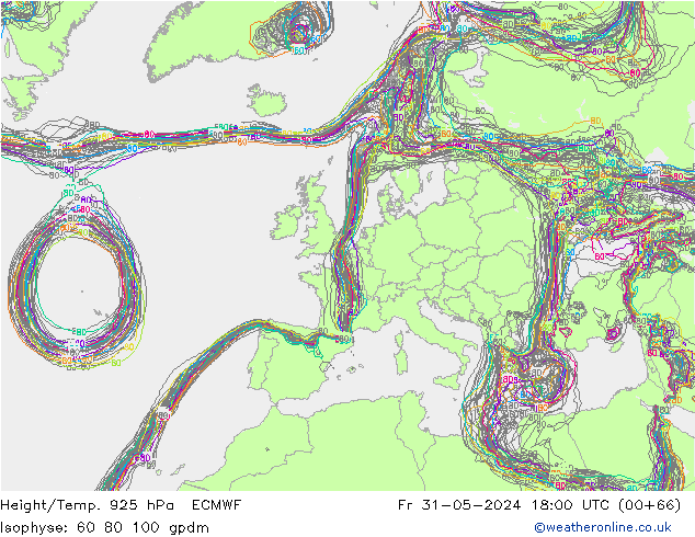 Height/Temp. 925 hPa ECMWF  31.05.2024 18 UTC