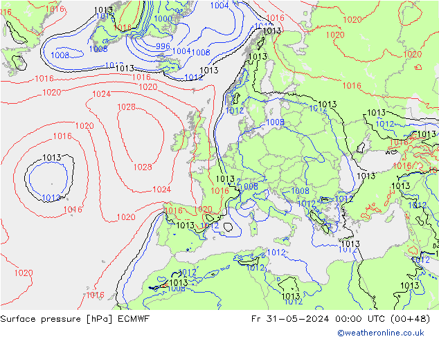      ECMWF  31.05.2024 00 UTC