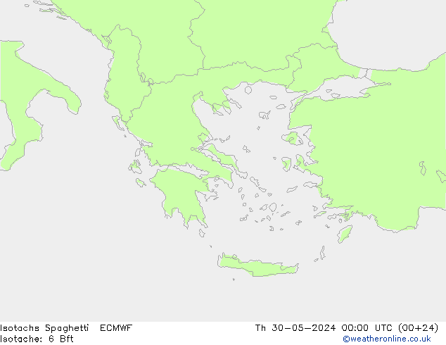 Isotachs Spaghetti ECMWF  30.05.2024 00 UTC