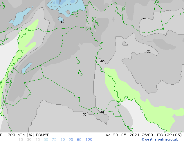 RV 700 hPa ECMWF wo 29.05.2024 06 UTC