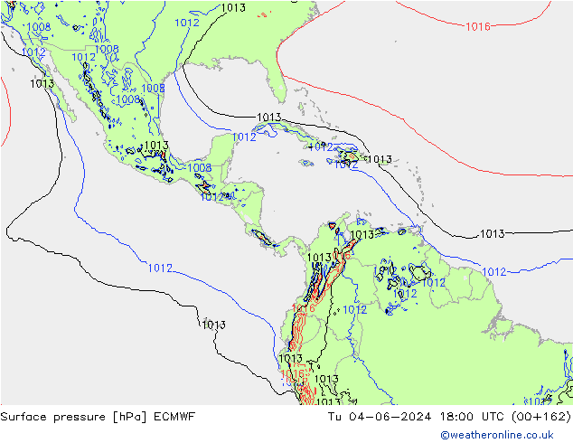 pression de l'air ECMWF mar 04.06.2024 18 UTC