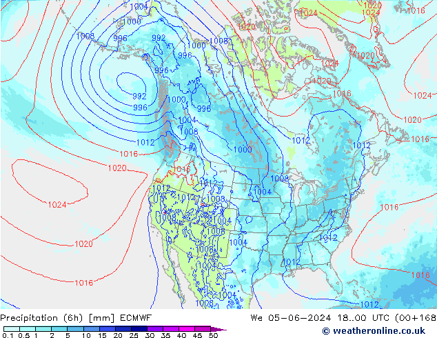 opad (6h) ECMWF śro. 05.06.2024 00 UTC