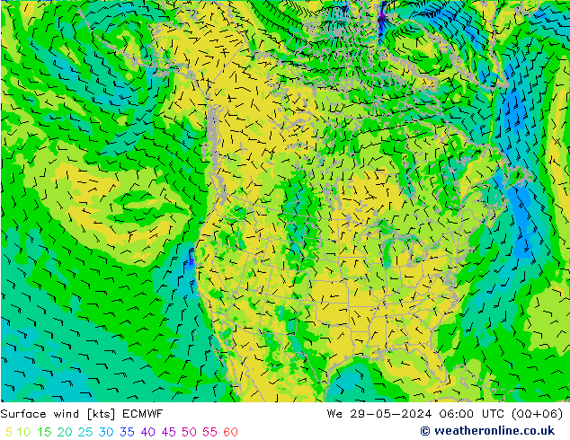 Surface wind ECMWF St 29.05.2024 06 UTC