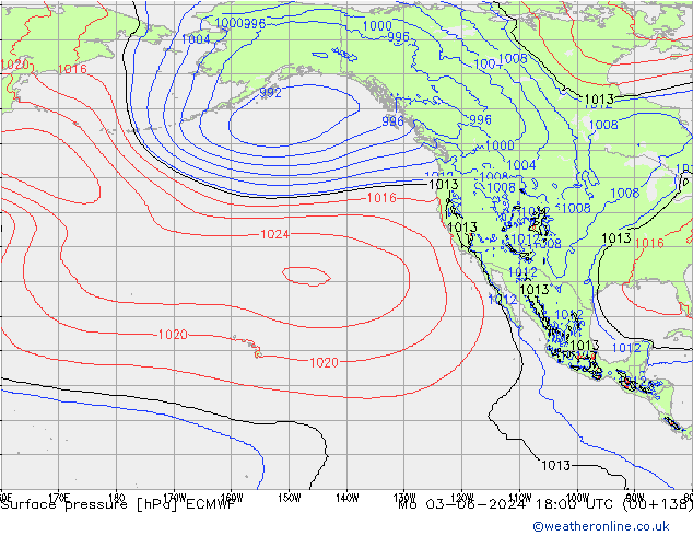 Yer basıncı ECMWF Pzt 03.06.2024 18 UTC