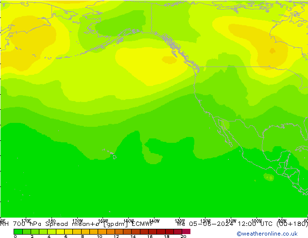 RV 700 hPa Spread ECMWF wo 05.06.2024 12 UTC