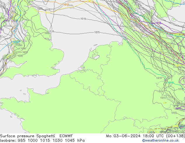 ciśnienie Spaghetti ECMWF pon. 03.06.2024 18 UTC