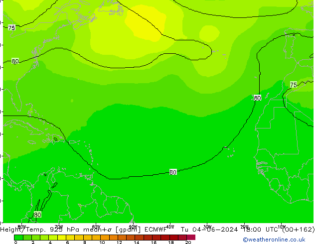 Geop./Temp. 925 hPa ECMWF mar 04.06.2024 18 UTC