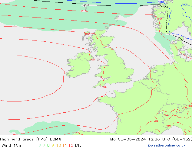 Windvelden ECMWF ma 03.06.2024 12 UTC