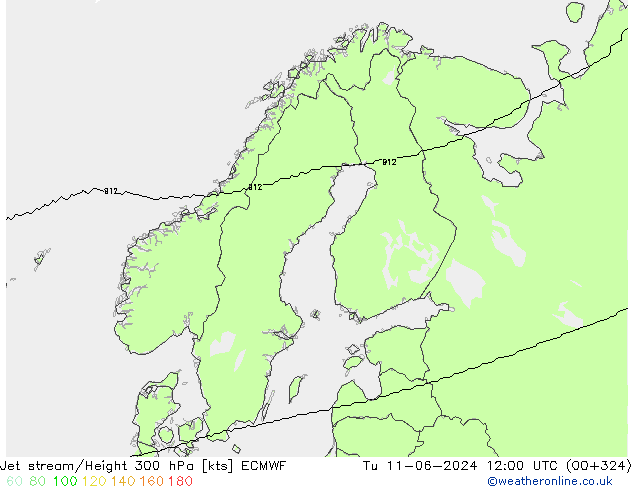 джет ECMWF вт 11.06.2024 12 UTC